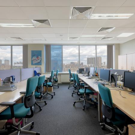 Общий вид этажа (open space)